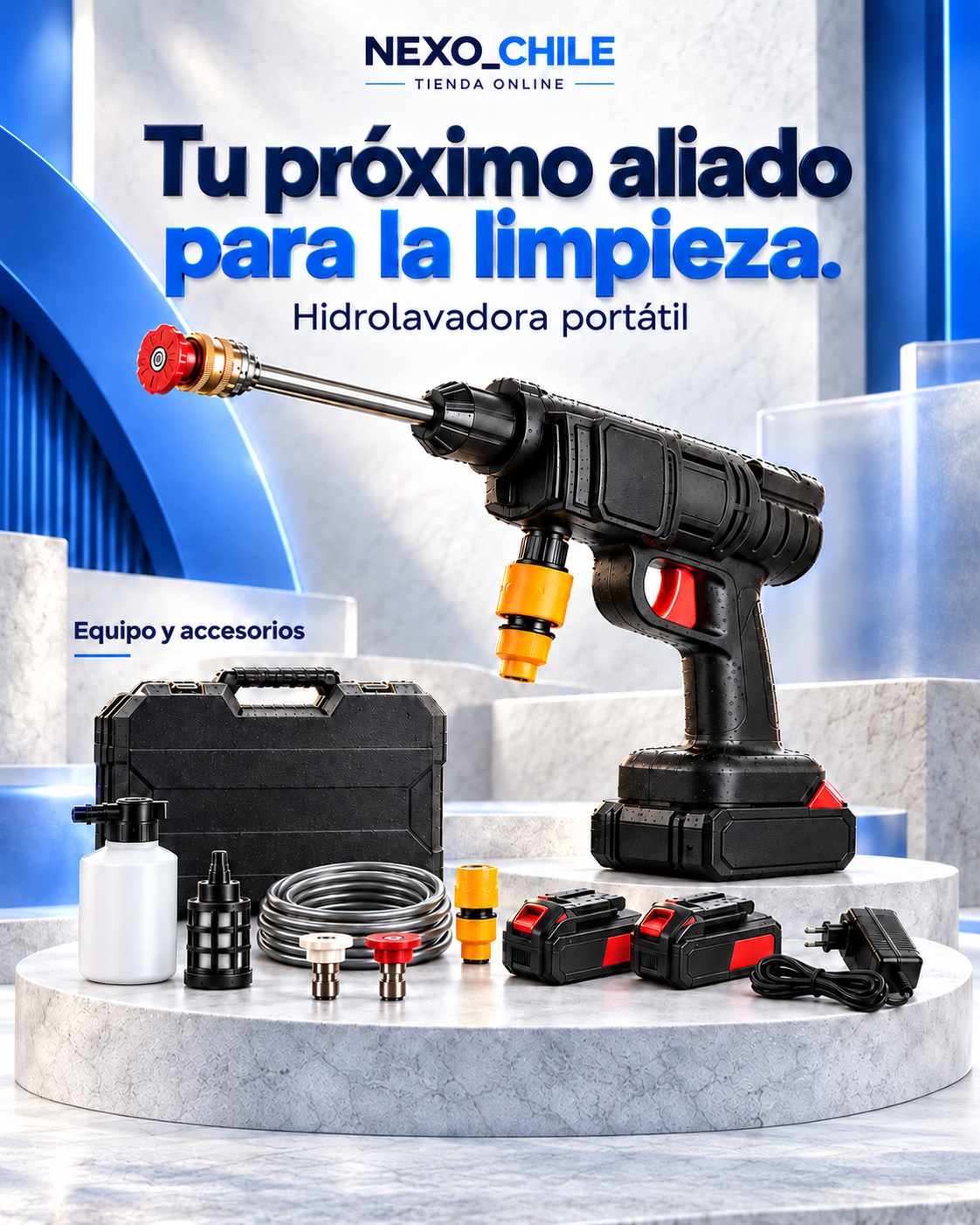 HydroJet Pro 48V™ - 💦 ¡POTENCIA SIN CABLES, LIMPIEZA SIN LÍMITES!