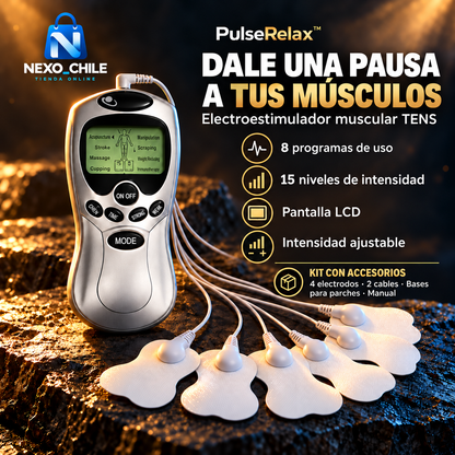 PulseRelax™ — Electroestimulador muscular**